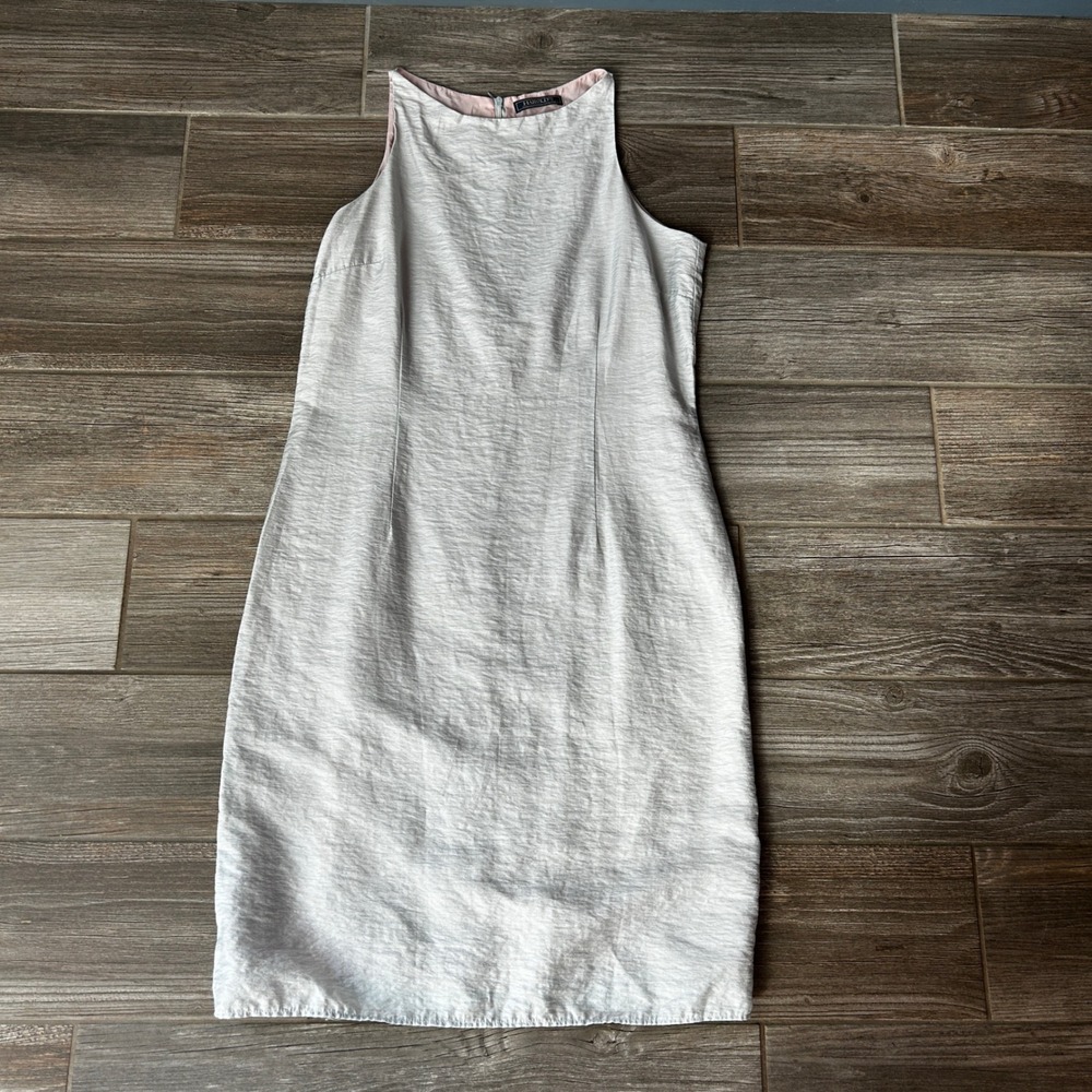 Harold's Vintage Sleeveless Classic Chic Silk Sheath Dress Small Wedding Guest